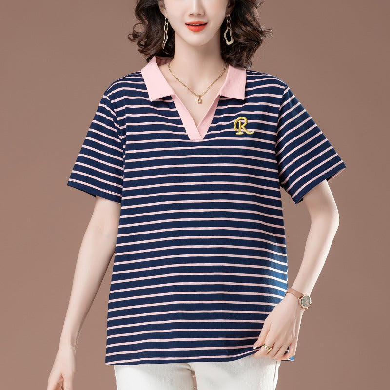 Striped T-shirt for women