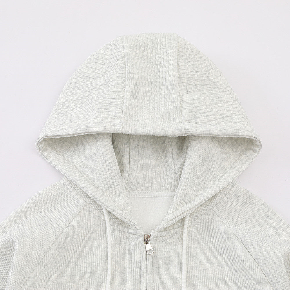 Sports suit hooded sweatshirt jacket