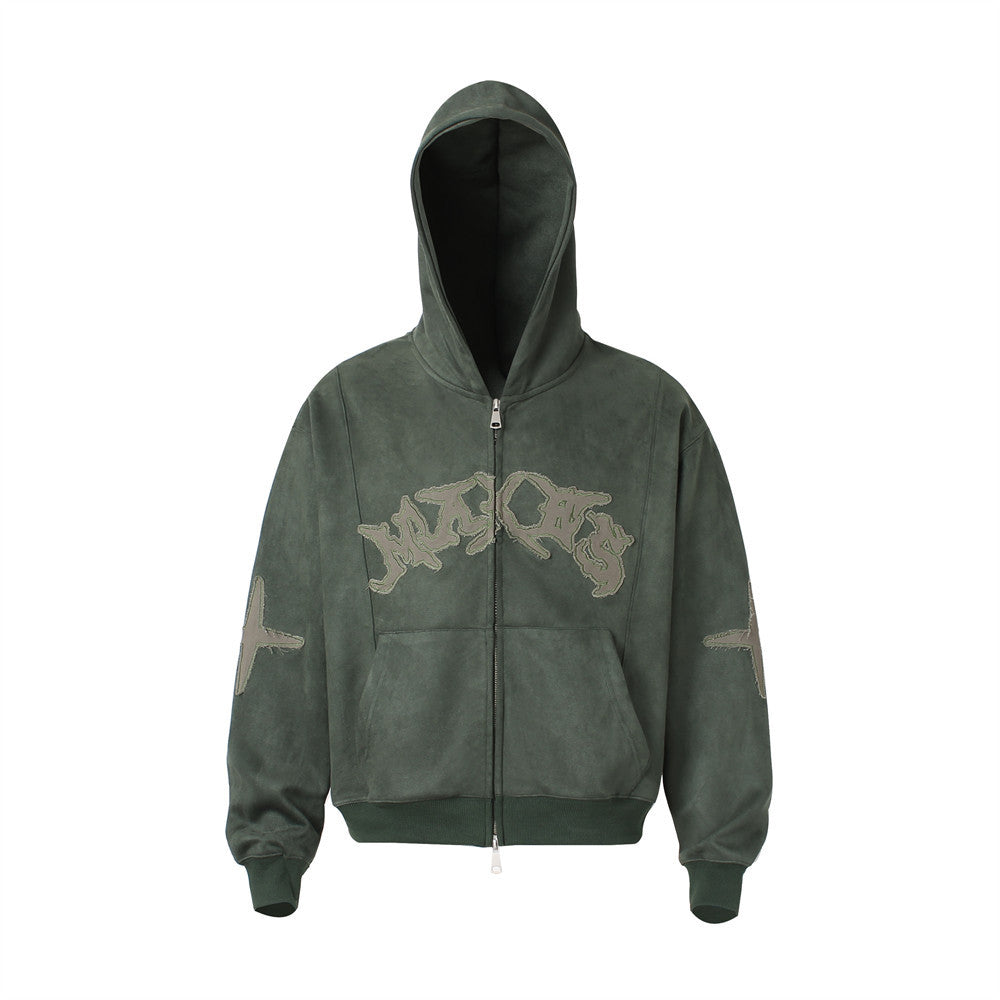 Hooded short hoodie for men and women