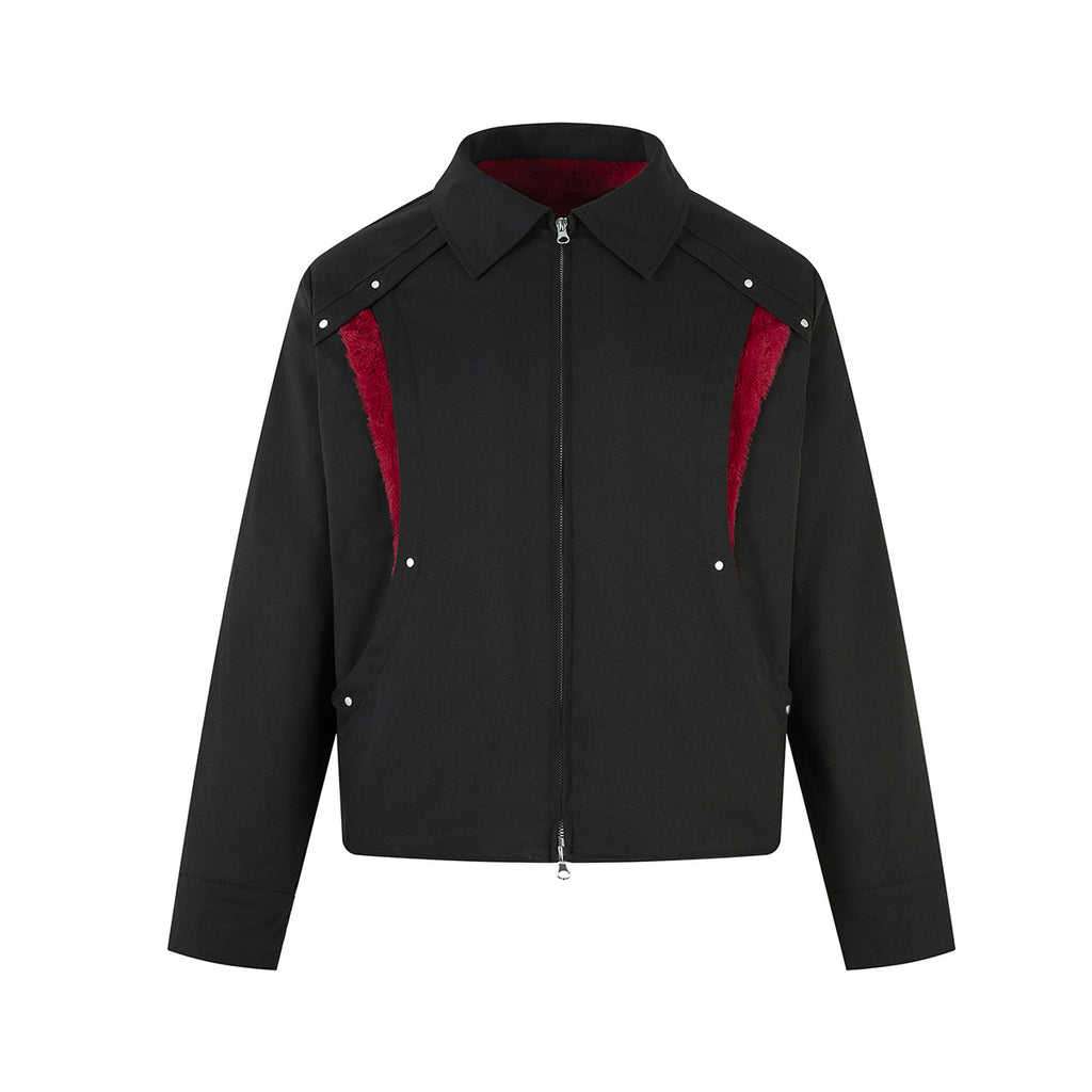 Imitation rabbit fur jacket for men