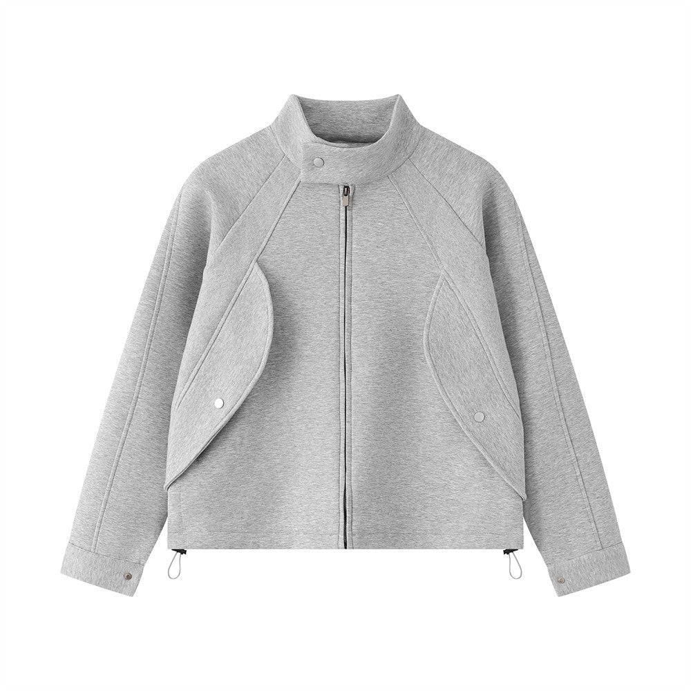 Stand up collar jacket for men