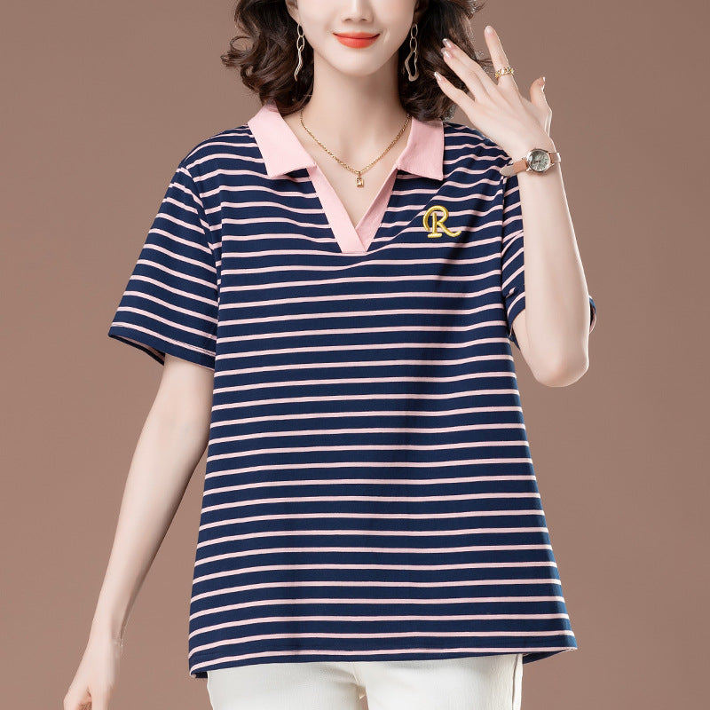 Striped T-shirt for women