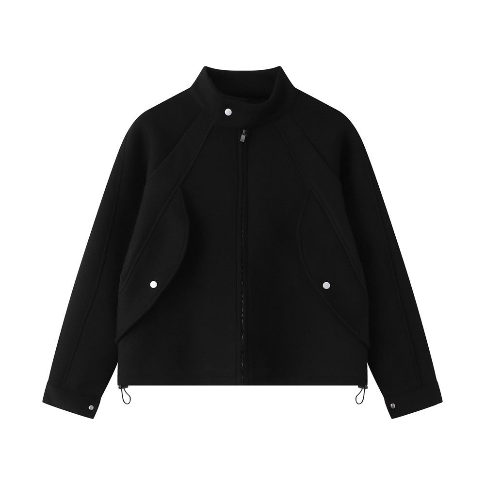 Stand up collar jacket for men