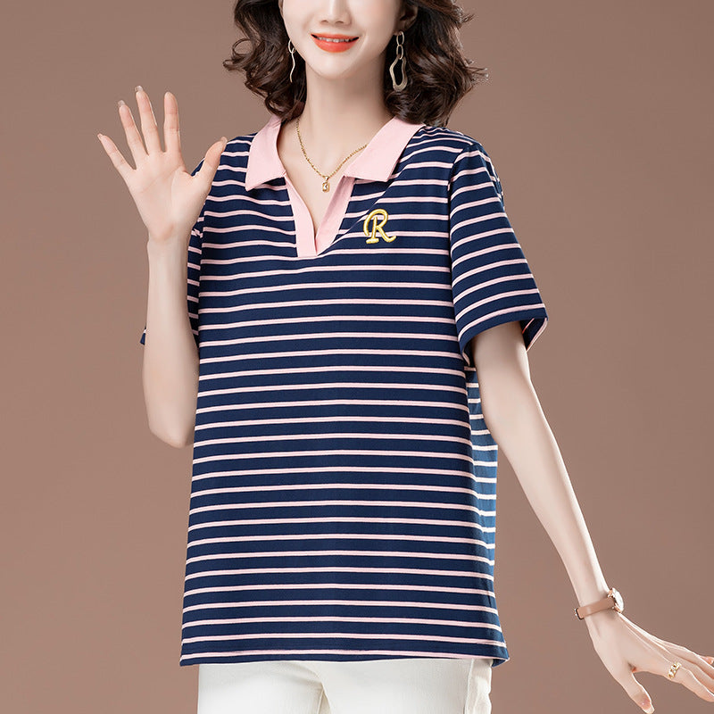 Striped T-shirt for women