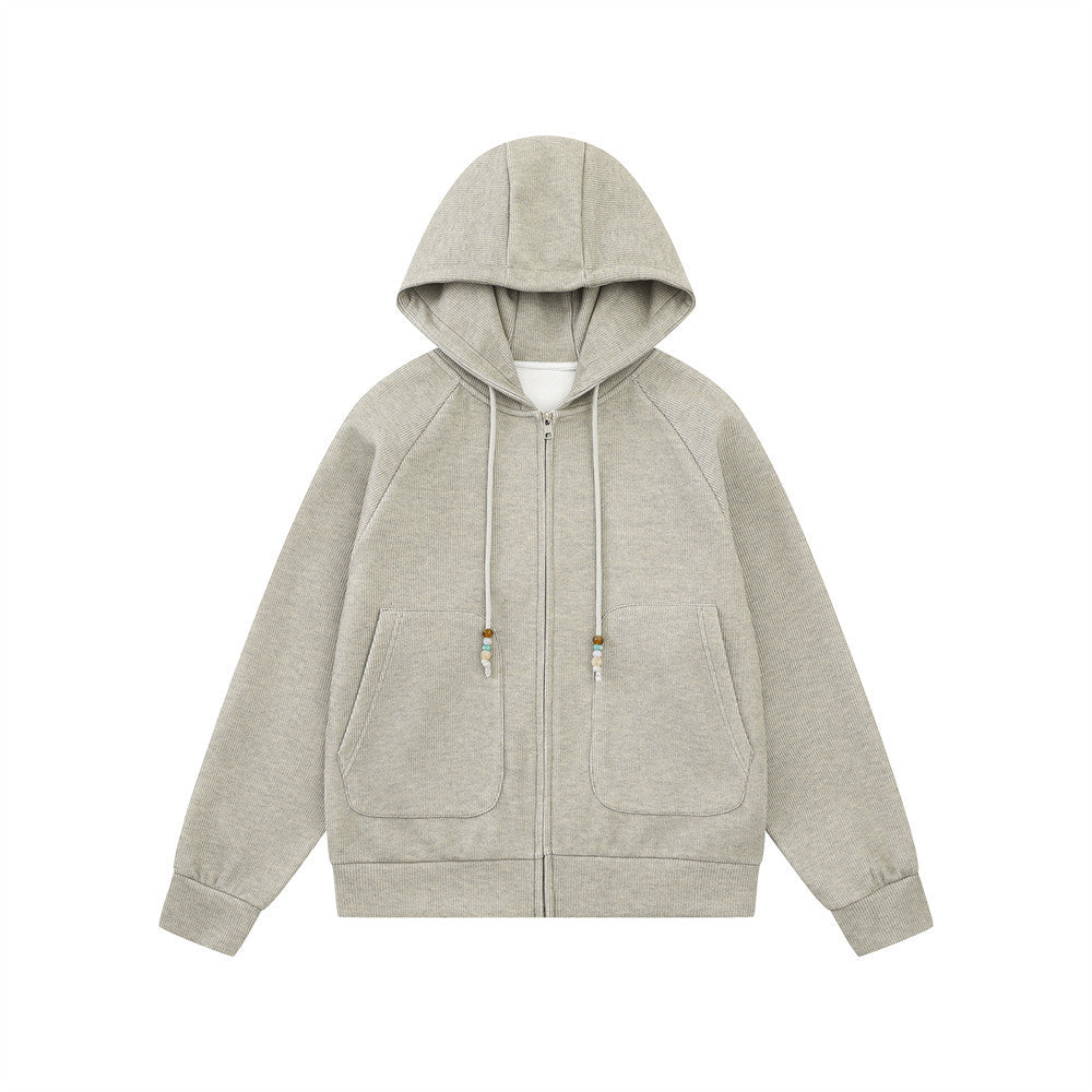 Sports suit hooded sweatshirt jacket