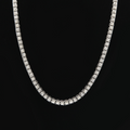 Men's hip hop single row alloy necklace full diamond necklace
