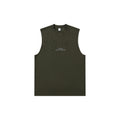 Printed sleeveless T-shirt