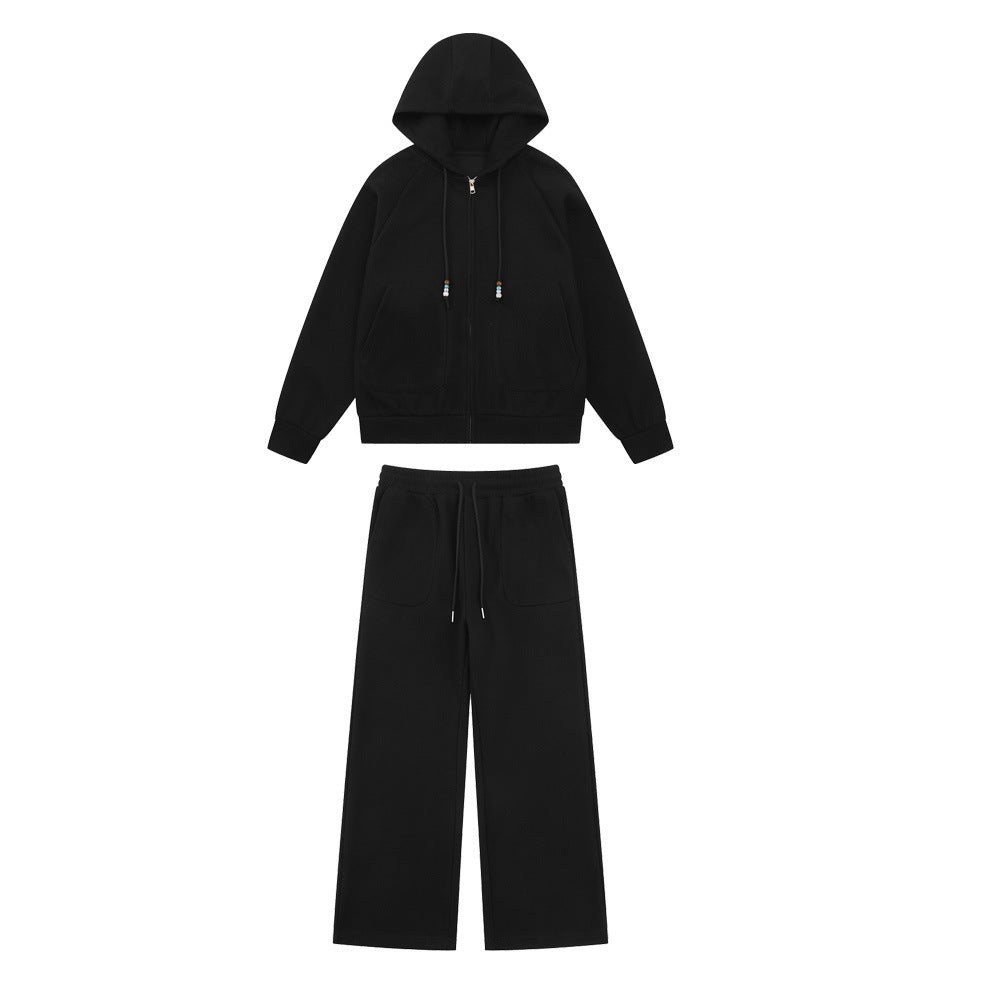 Sports suit hooded sweatshirt jacket