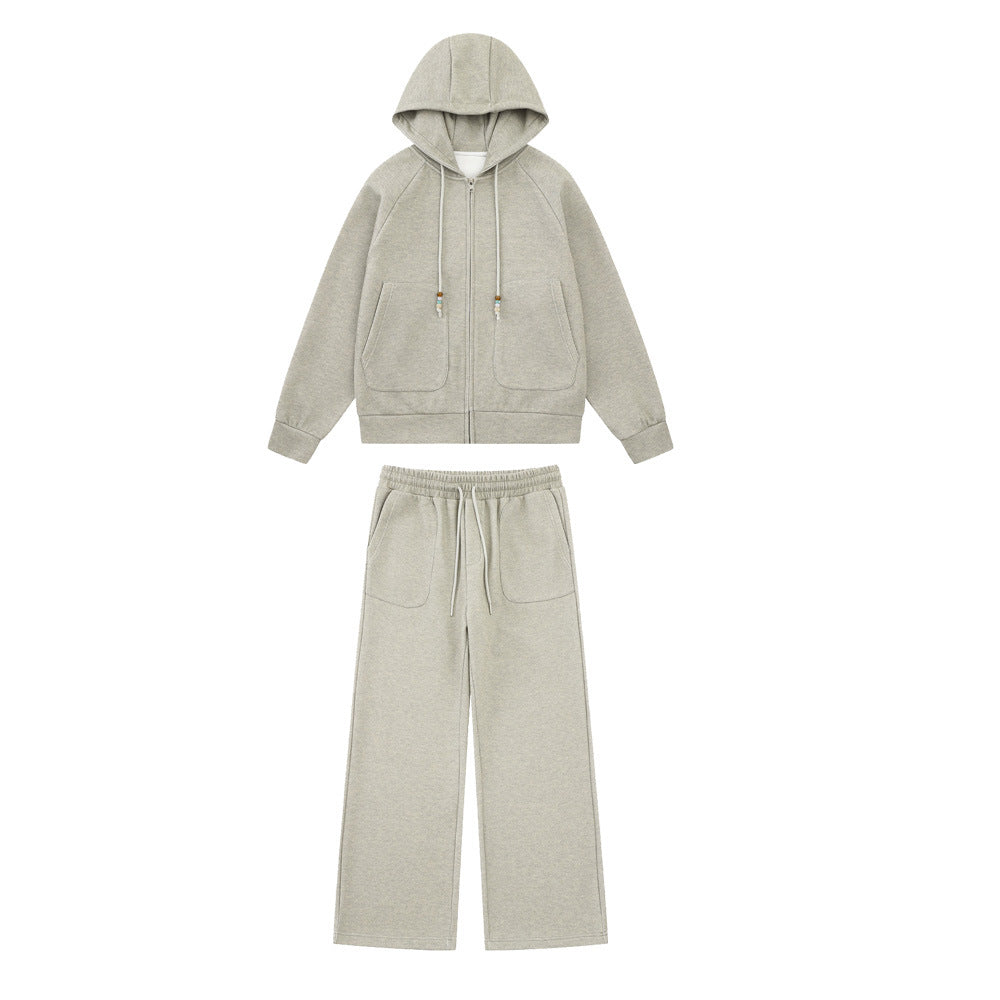 Sports suit hooded sweatshirt jacket