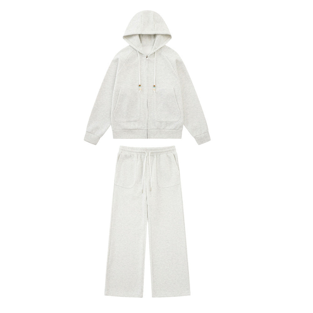 Sports suit hooded sweatshirt jacket