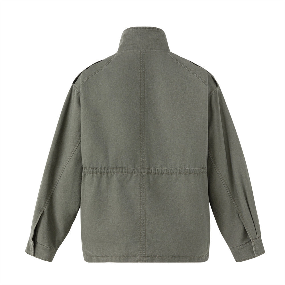 Old canvas workwear jacket for men